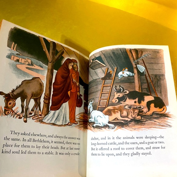 A LITTLE GOLDEN BOOK VTG 1946 THE STORY OF JESUS #27 HARDCOVER BOOK - Picture 8 of 15